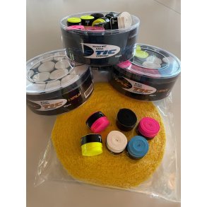 Padel bolde og tilbehør.
