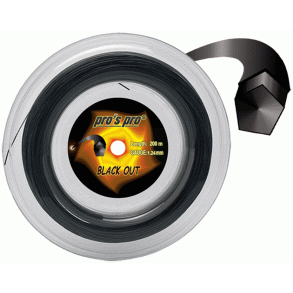 Tennis streng, god kvalitet - Black Out, profil streng - 1,24