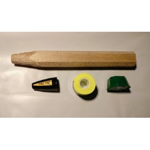 Hndtag til badminton ketcher, med top og bund 