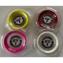 Badminton streng, fra Tactic 200. -  0,61 se skema, 200m.