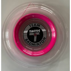 Badminton streng fra Tactic, 200m. - 5 farver - 0,66mm. kan erstatte Yonex ultimax  BG66.