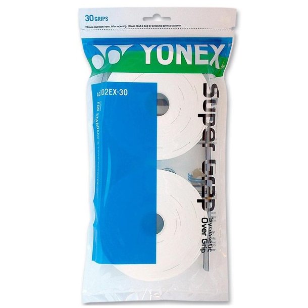Yonex Super grap 30 -  Hvidt. prv Tactic Delux greb 0,60mm. Lidt bedre end YY