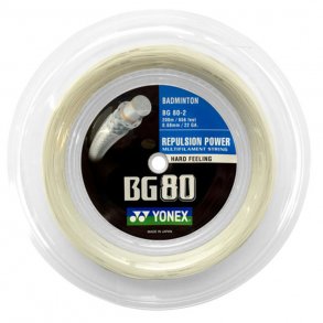 Yonex BG 80 Hvid 200m. - Fri Fragt. 