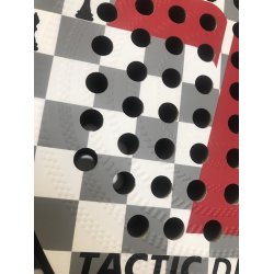 Padel bat med Slice overflade, Teardrop profil. Full Carbon. 