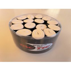 Tactic Badminton greb,  WW DELUXE 0,6mm, Hvid 30 stk. Bedste kvalitet -Tennis/golf greb.