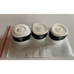 Tactic Badminton greb, Wet-type, 0,75mm- Hvid 3 stk. -Tennis/golf greb