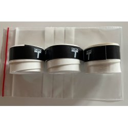 Tactic Badminton greb, Wet-type, 0,75mm- Hvid 3 stk. -Tennis/golf greb
