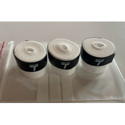 Tactic Badminton greb,  WW DELUXE 0,6mm, Hvid 3 stk. Bedste kvalitet -Tennis/golf greb.
