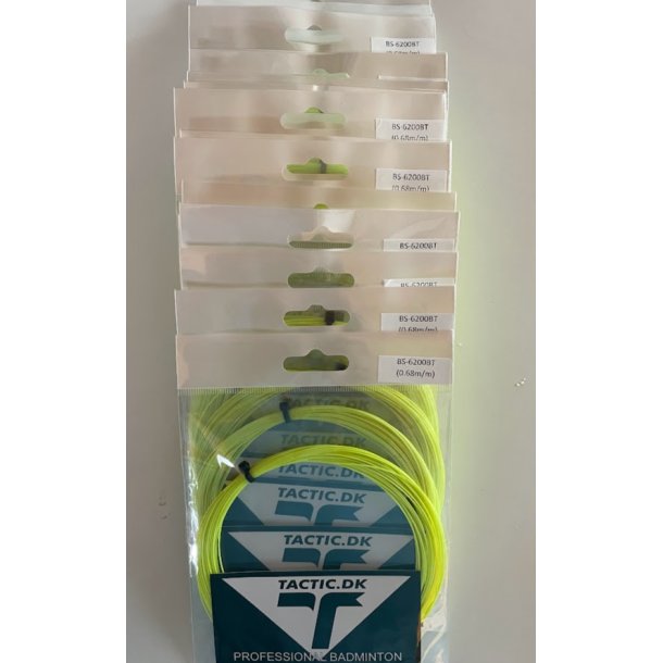Badminton streng, fra Tactic 10m. - � 0,68  Farve: Guld-  Udg�et vare, rest salg.