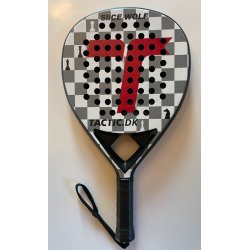 Padel bat med Slice overflade, Teardrop profil. Full Carbon. 