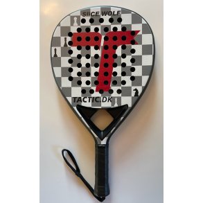 Padel bat med Slice overflade, Teardrop profil. Full Carbon. 