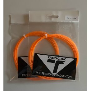 Badminton streng, fra Tactic 10m. -  0,64 se skema, orange & grn  -  P LAGER