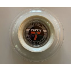 Badminton streng fra Tactic, 200m.  -  0,68 mm.  - Kan erstatte Yonex BG80. 