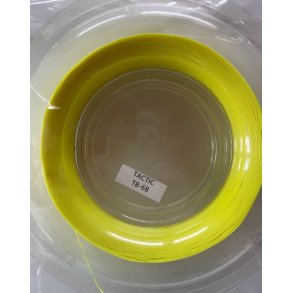 Badminton streng Tactic, 200m.   0,68 mm. - Kan erstatte Yonex BG80.  KUN GUL u/logo