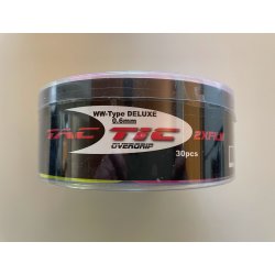 Tactic Badminton greb,  WW DELUXE 0,6mm, Hvid 30 stk. Bedste kvalitet -Tennis/golf greb.