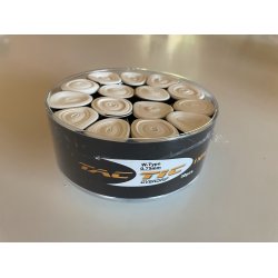 Tactic Badminton greb, Wet-type, 0,75mm- Hvid 30 stk. -Tennis/golf greb