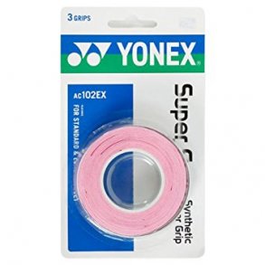Badminton greb. Yonex Super Grap  1 pk Rosa (3 stk.)  69kr.