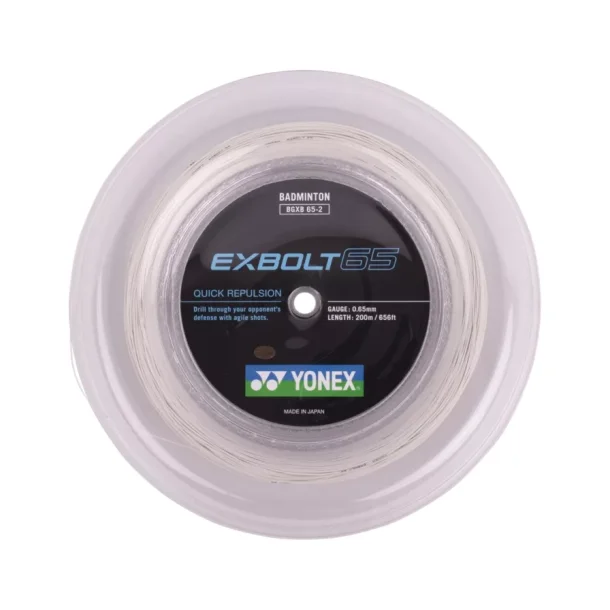  Yonex Exbolt 65. 200m.  - Fri fragt. - Prøv Tactic 0,66mm