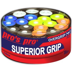 Super Grip - overgreb 0,6mm fra Pros Pro, Mix farver  30 stk. 