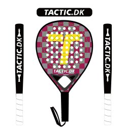 Padel bat med  ru overflade, TEARDROP  profil.  Full Carbon 