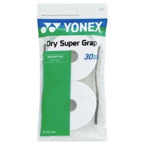 Yonex Super grap 30 -  Hvidt. prv Tactic Delux greb 0,60mm. Lidt bedre end YY
